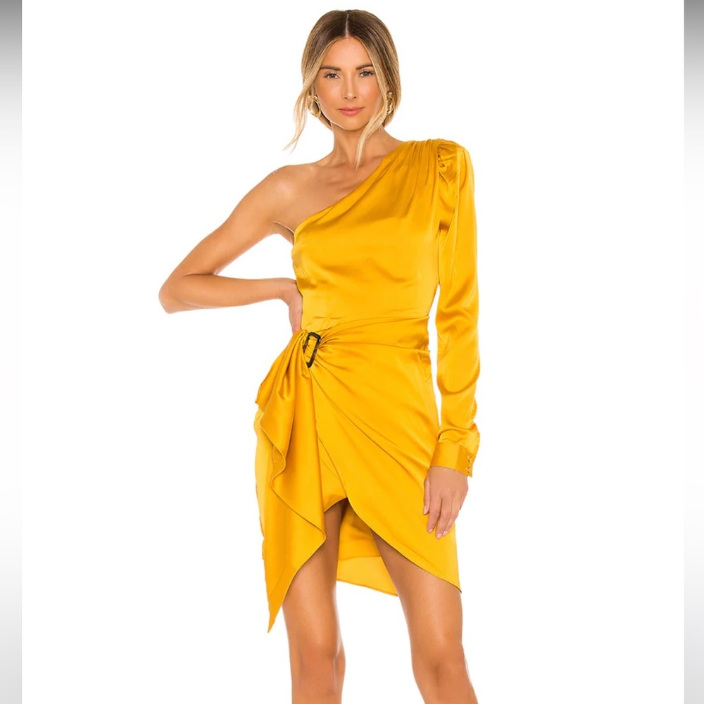Silk yellow/ gold dress